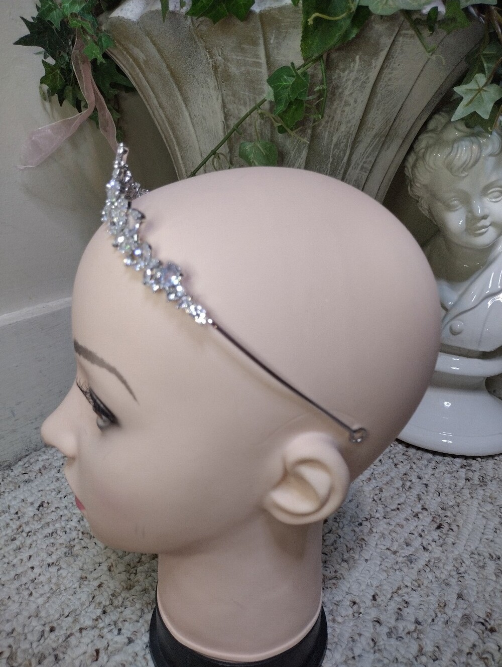 Believe By Brilliance Sparkly Cubic Zirconia & Silver Plated Bridal Tiara - Picture 3 of 9